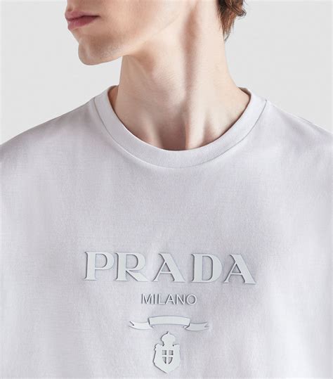 weisses prada t shirt|Men's T.